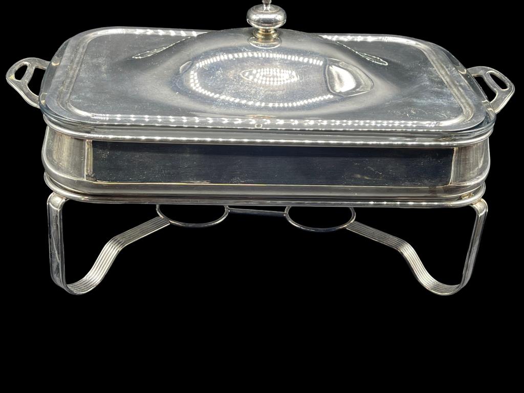 VTG SILVERPLATE COVERED CASEROLE DISH (1 of 2)