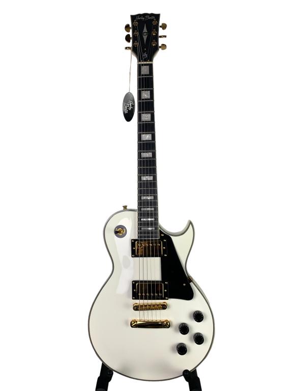 HARLEY BENTON WHITE VINTAGE SERIES ELECTRIC GUITAR (0312D) on Dec 06