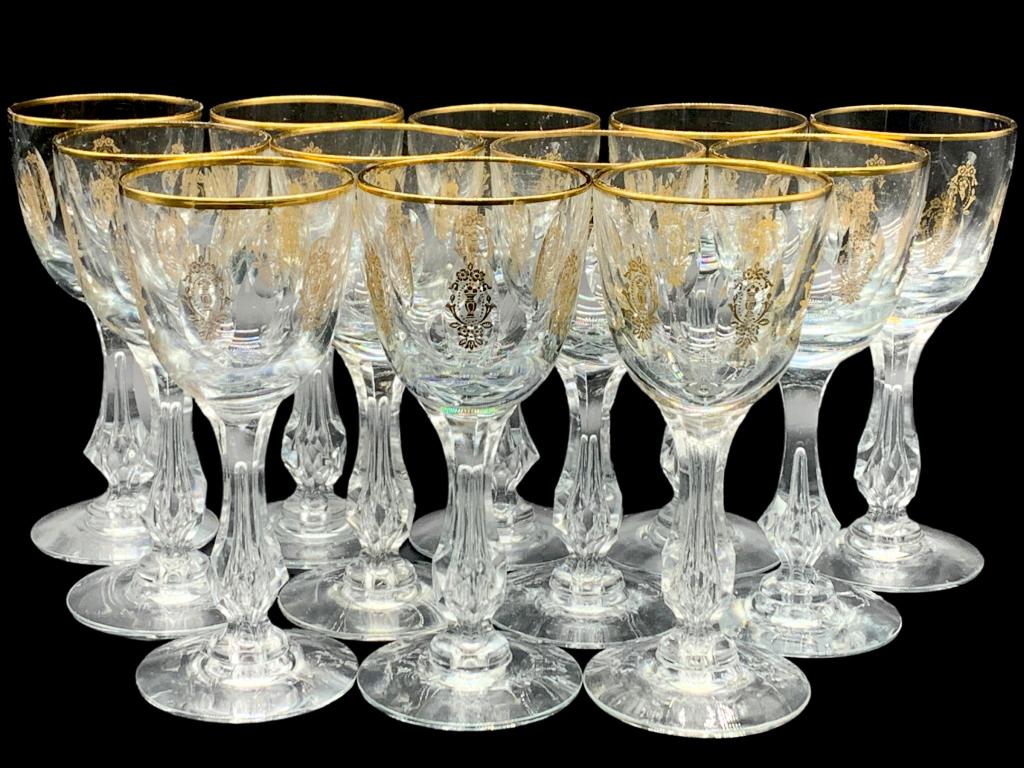 TIFFIN PALAIS VERSAILLES GOLD GILDED WATER GOBLETS (1 of 7)