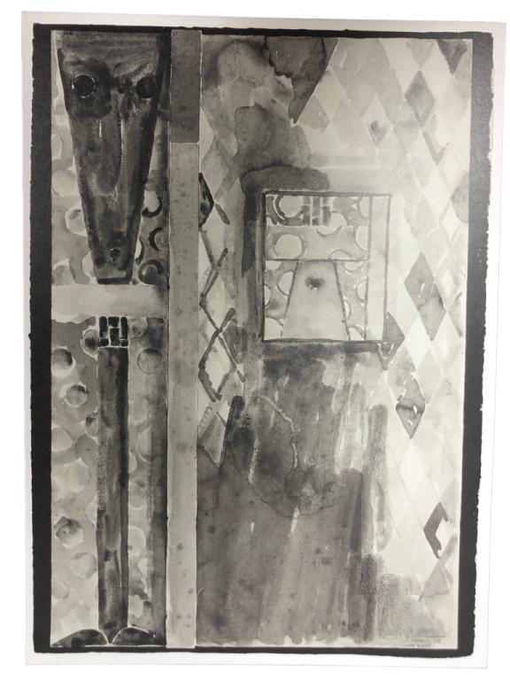 JASPER JOHNS - BUSHBABY, 2005 - COLOR PRINT 10" (1 of 2)