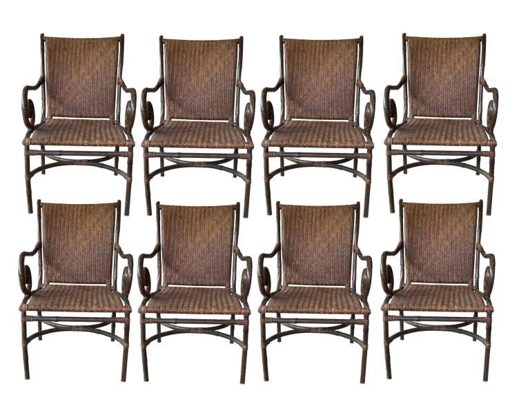 8 ACACIA HOME RESIN RATTAN & ALUMINUM CHAIRS (0283) on Jan 01, 2023 DejaVu Estate Sales