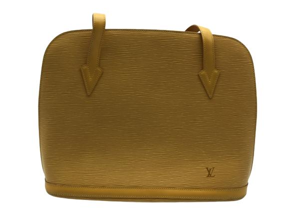 LOUIS VUITTON YELLOW EPI LEATHER LUSSAC HANDBAG (1 of 4)