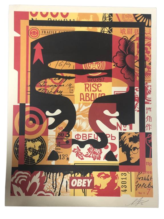 SHEPARD FARIREY OBEY HAND SIGNED OFFSET LITHO 24" (1 of 2)