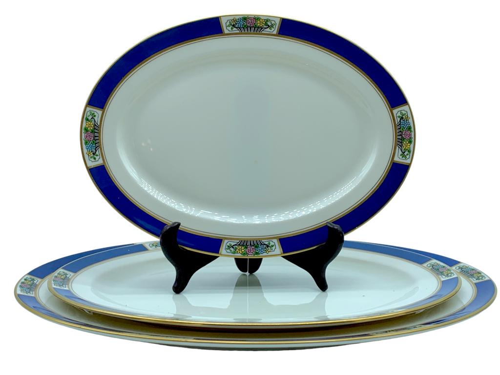 LENOX MEADOWBROOK 3 PIECE SERVING PLATTER SET (1 of 3)