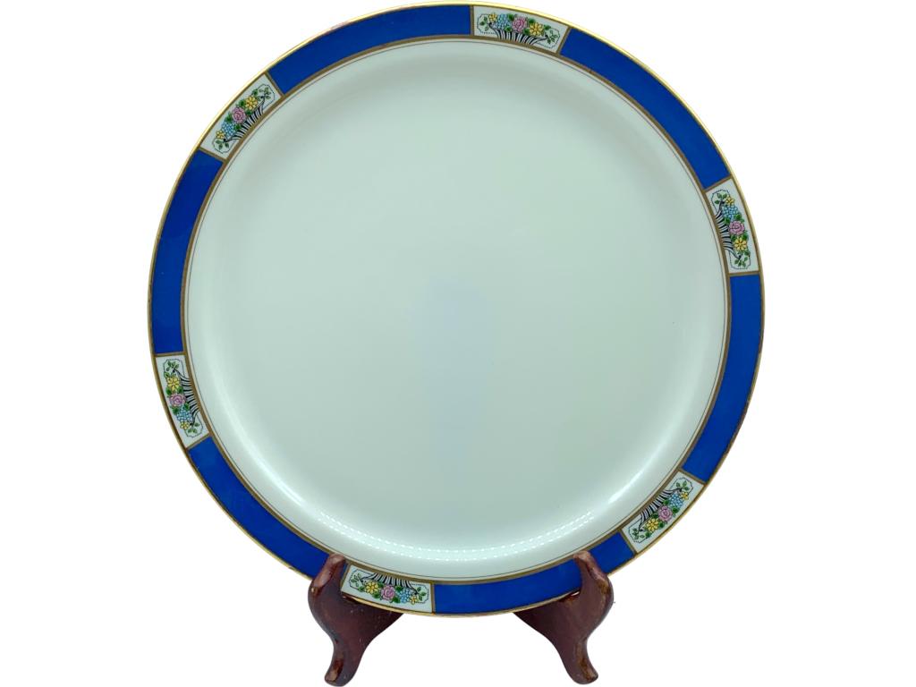 LENOX MEADOWBROOK BLUE & WHITE 12.5" SERVING PLATE (1 of 4)