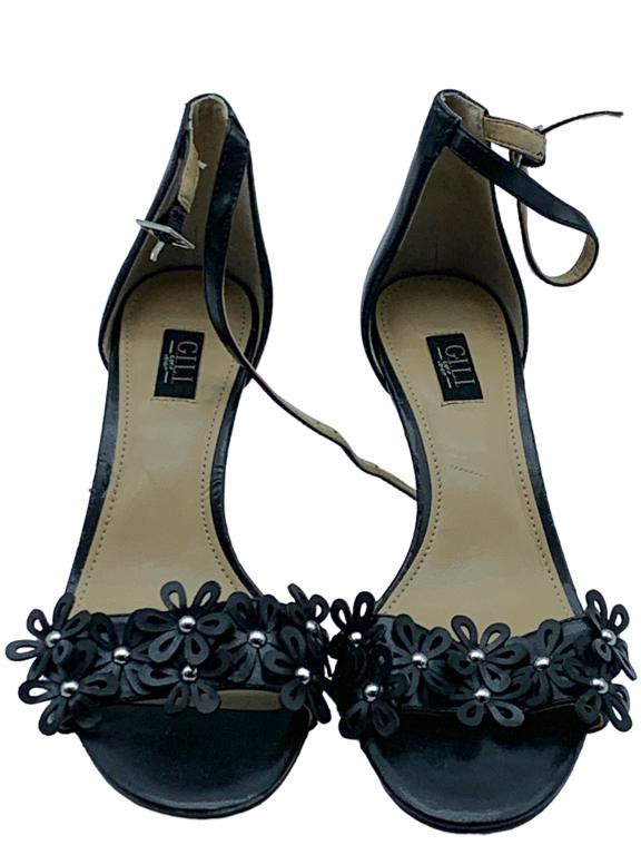 G.I.L.I. WOMENS BLACK HIGH HEEL SHOE SIZE 6: -G.I.L.I. WOMENS BLACK HIGH HEEL SHOE SIZE 6 -NEW OLD STOCK