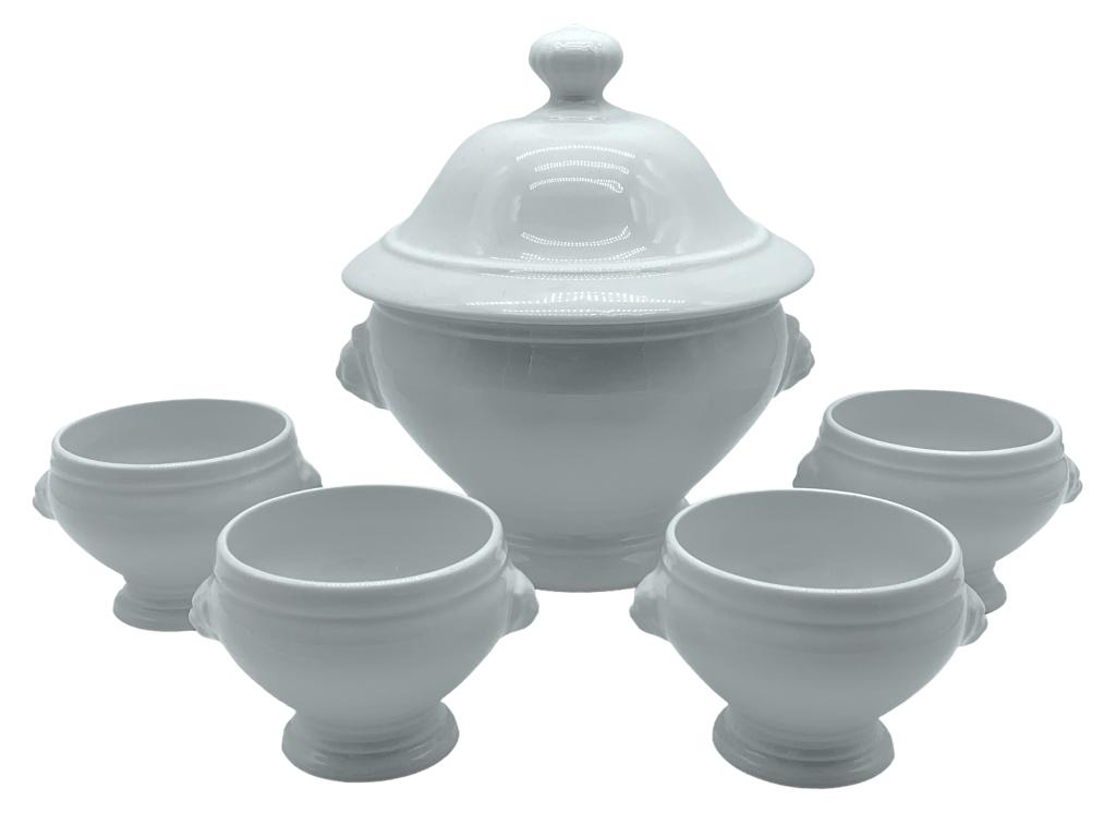 APILCO CLASSIC FRENCH WHITEWARE TUREEN & BOWLS (1 of 7)