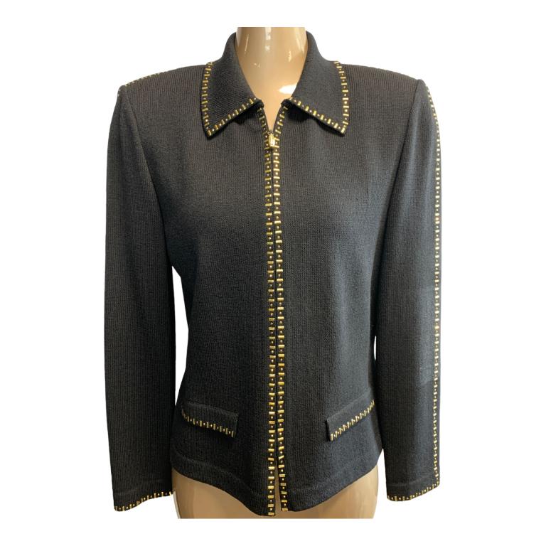 ST JOHN WOMANS SWEATER JACKET  SIZE 8 (1 of 3)