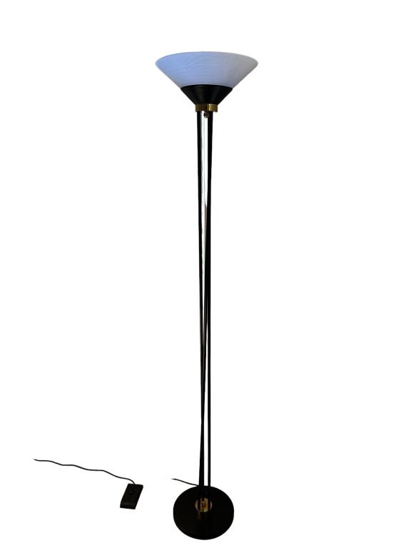 MID CENTURY LIGHTOLIER TORCHIERE FLOOR LAMP 70.5" (1 of 6)