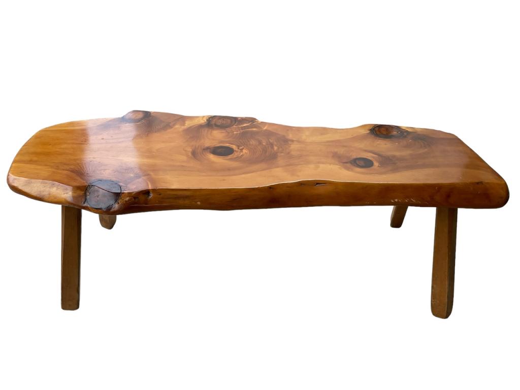 NAKISHIMA STYLE LIVE EDGE WOOD COFFEE TABLE 54" (1 of 8)