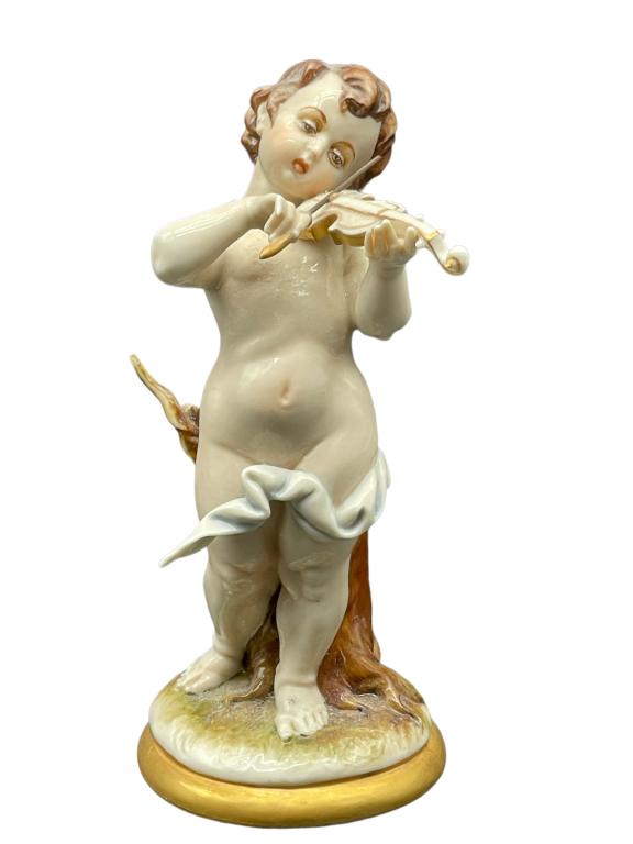 ANTIQUE LUDWIGSBURG MEISSEN STYLE CHERUB FIGURINE (1 of 6)