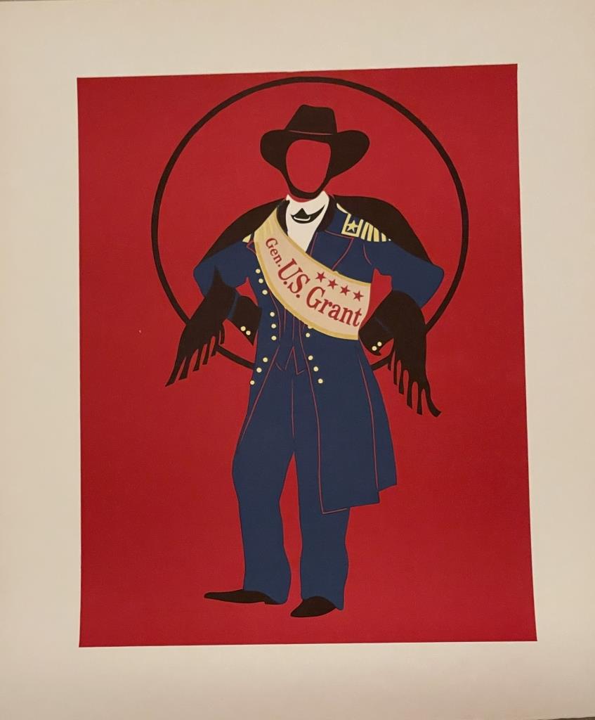 ROBERT INDIANA GENERAL U.S. GRANT LITHOGRAPH PRINT (1 of 3)