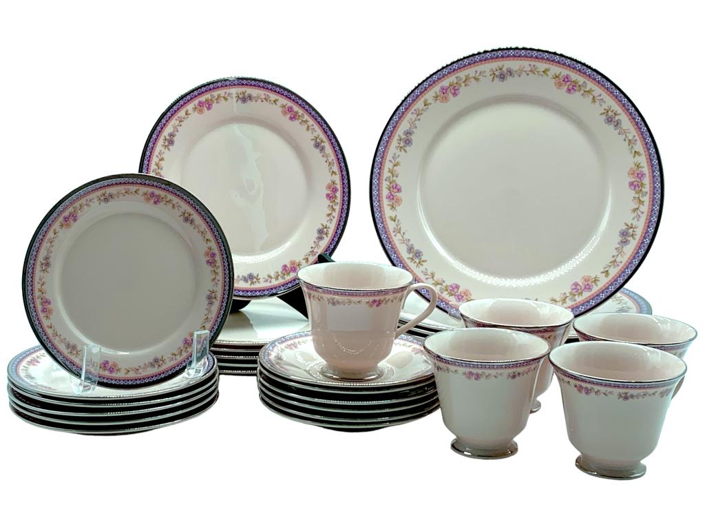 RARE LENOX AMETHYST 30 PIECE FINE CHINA SET (1 of 9)