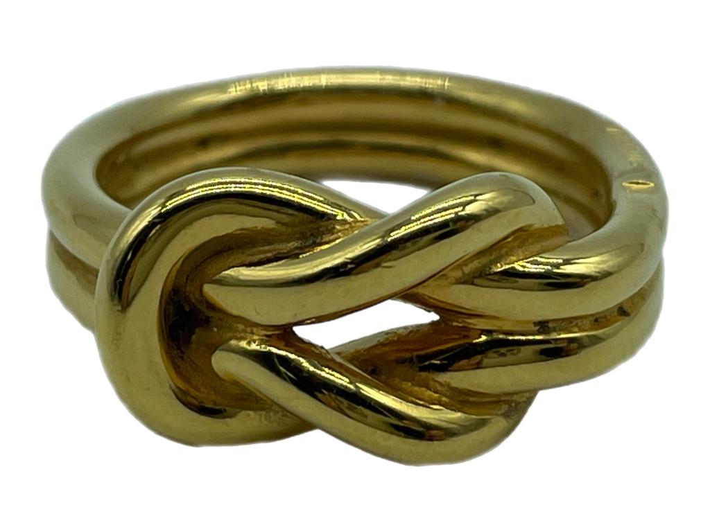 HERMES FRANCE SAILORS KNOT SCARF SLIDE RING (1 of 5)