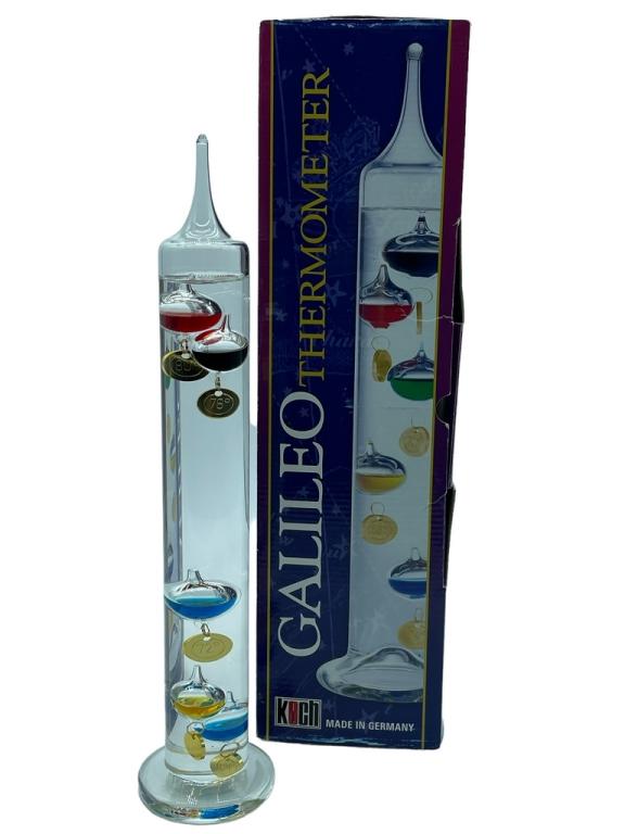 GERMAN GALILEO THERMOMETER WITH BOX (1 of 6)