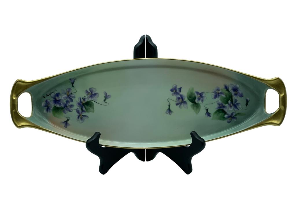 ANTIQUE 1920'S LIMOGES FRANCE SERVING DISH 15.5" (1 of 7)