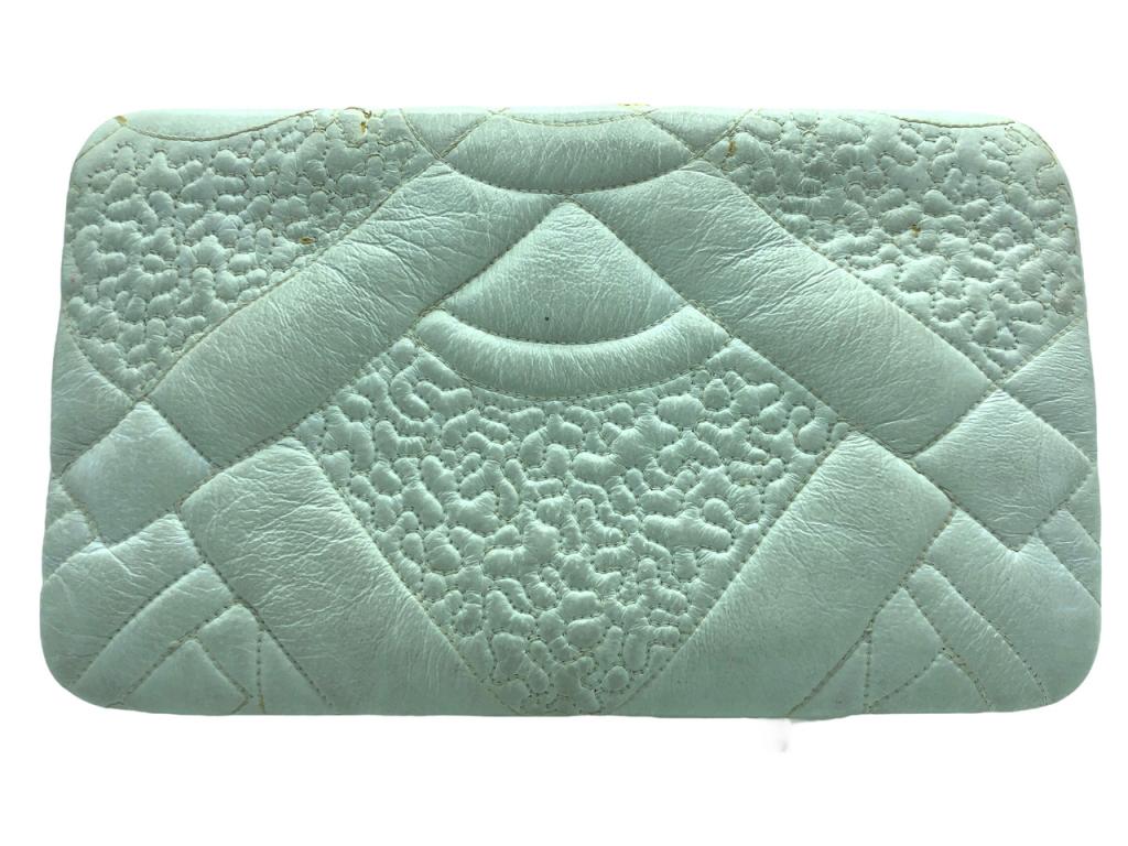 VTG JUDITH LEIBER WHITE LEATHER HANDBAG CLUTCH (1 of 5)