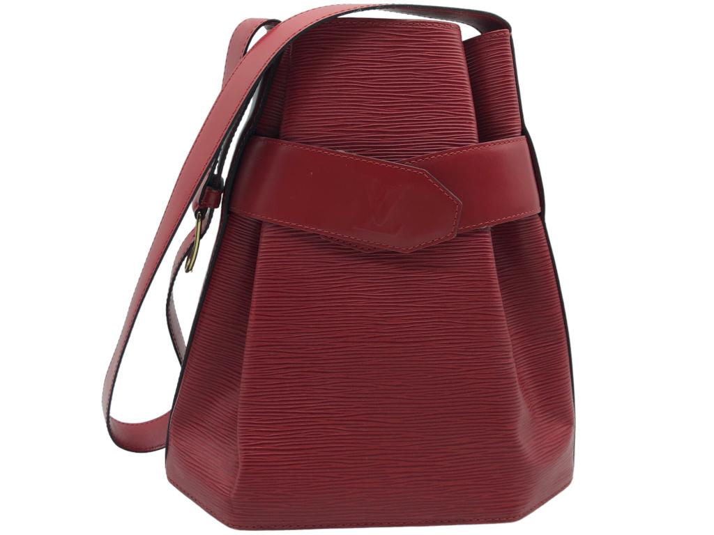 LOUIS VUITTON RED EPI LEATHER SAC D'EPAULE (1 of 4)