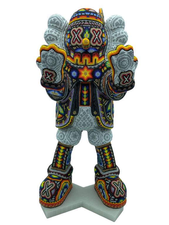 CHROMA PINNOCHIO HUICHOL BEADED SCULPTURE 20" (1 of 7)