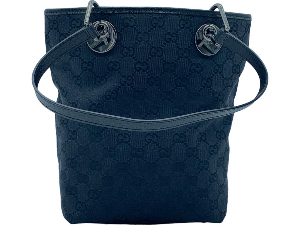 GUCCI BLACK MONOGRAMMED ECLIPSE SHOPPING BAG (1 of 5)