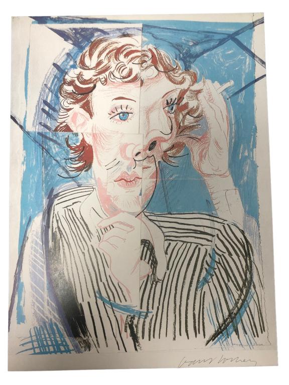 DAVID HOCKNEY- DETAIL OF GLORY 1985 COLOR PRNT 10": -DAVID HOCKNEY- DETAIL OF GLORY 1985 COLOR PRNT 10"-SIZE: 10.75" X 7.75"JR 12/13