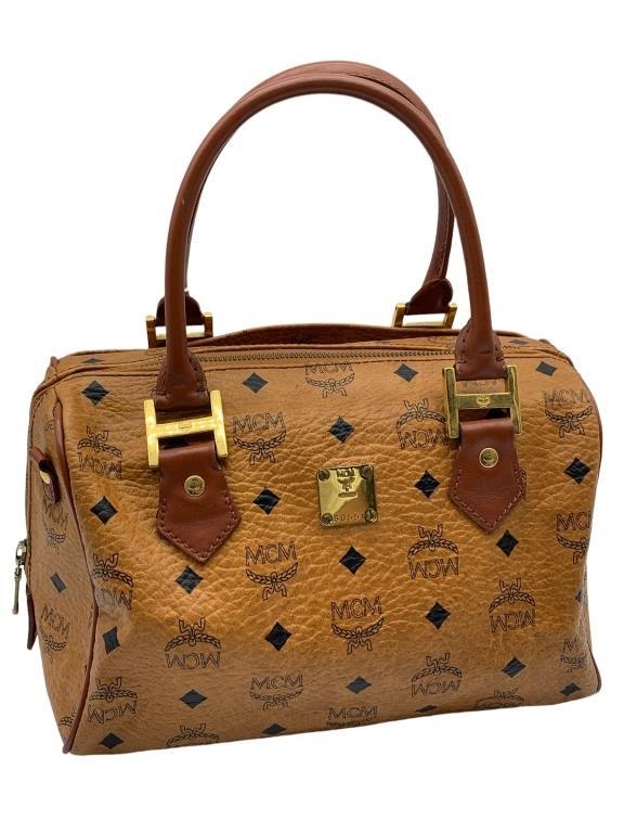 MCM Handbag Vintage Boston Bag Cognac (1 of 4)