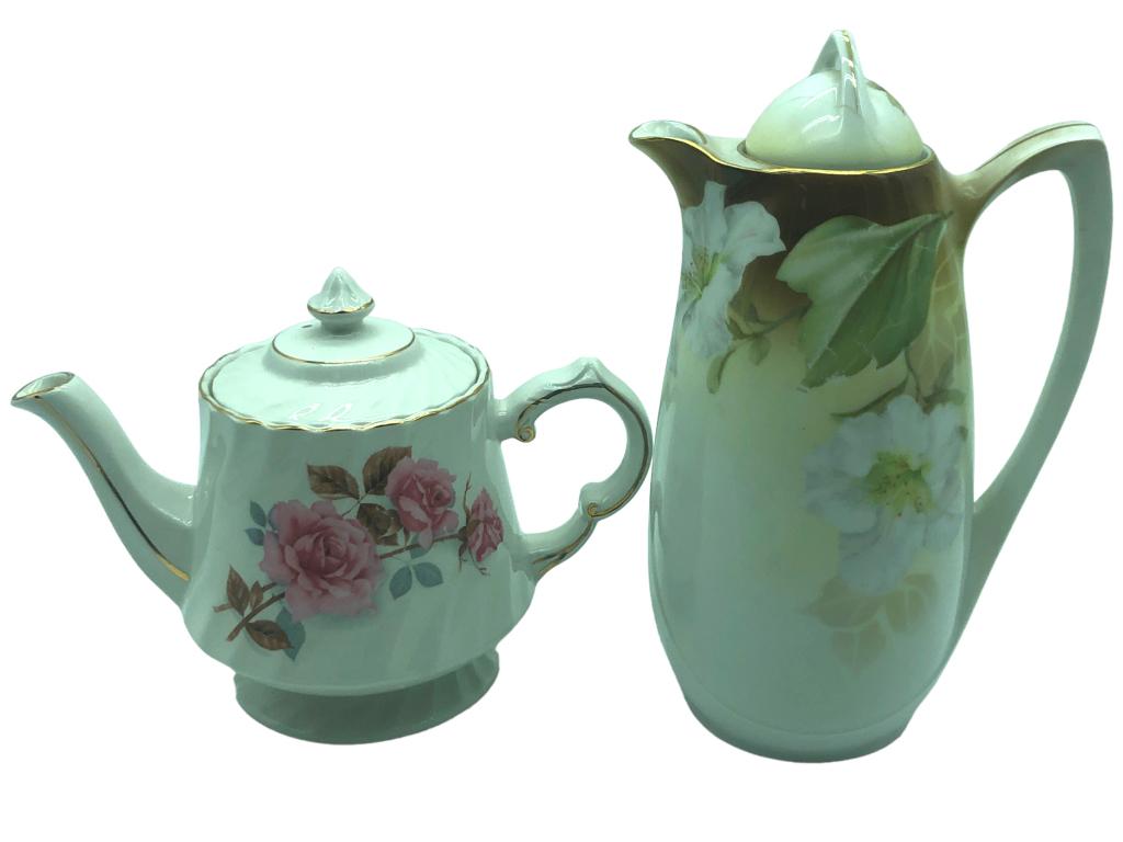 VTG FLORAL TILLOWOTZ AND ARTHUR WOODS TEAPOTS (1 of 6)