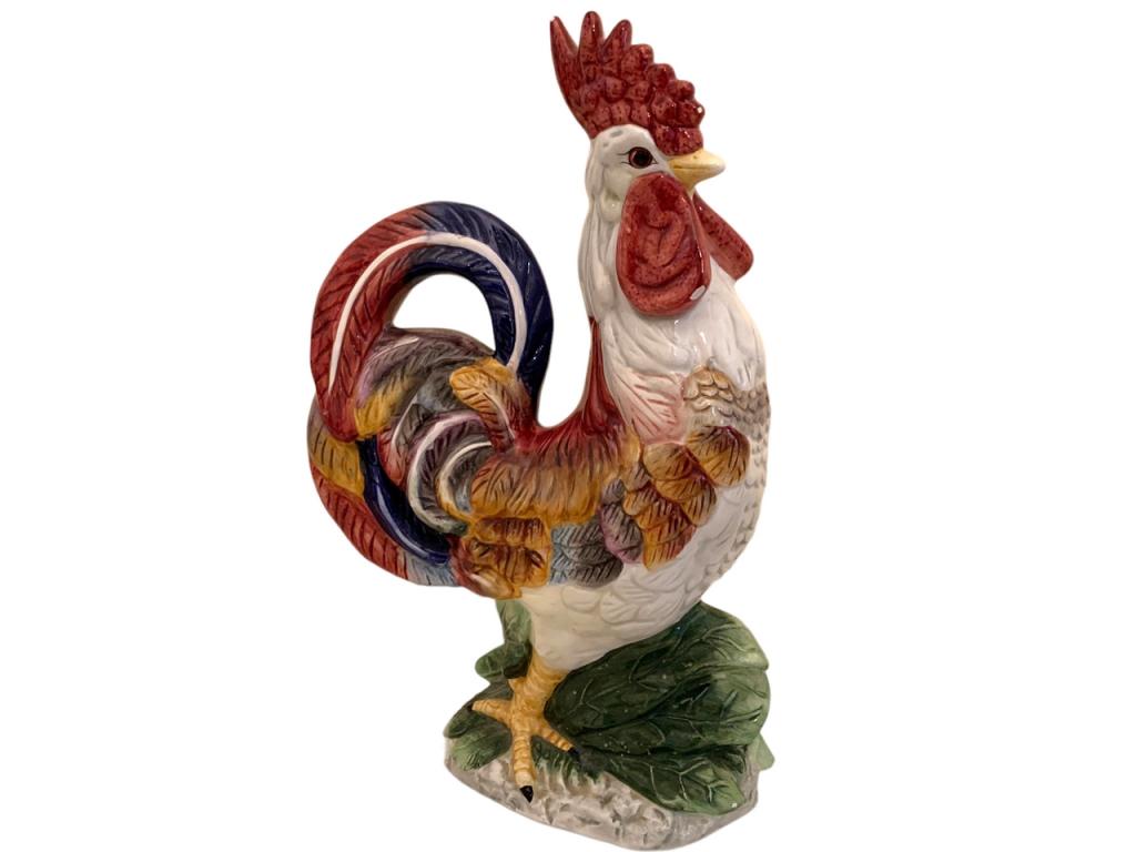 AMANN ALBERTO STYLE CERAMIC ROOSTER OF FORTUNE 12" (1 of 5)