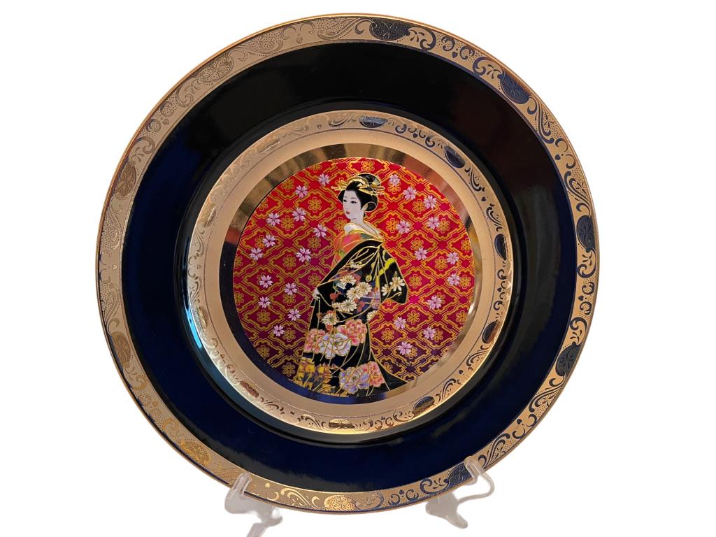 CHOKIN PLATE JAPAN  WITH 24K GOLD EDGE (1 of 2)