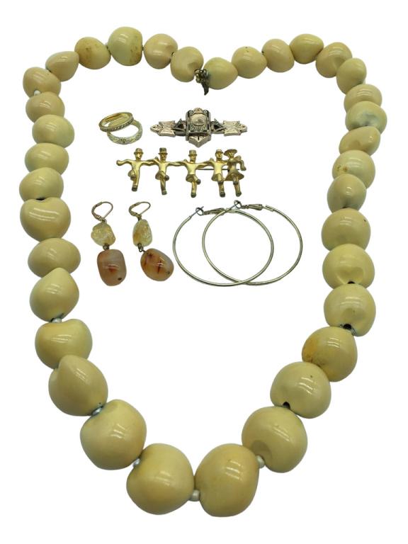 VTG COSTUME JEWELRY ASSORTMENT, LOT OF 7 (1 of 1)