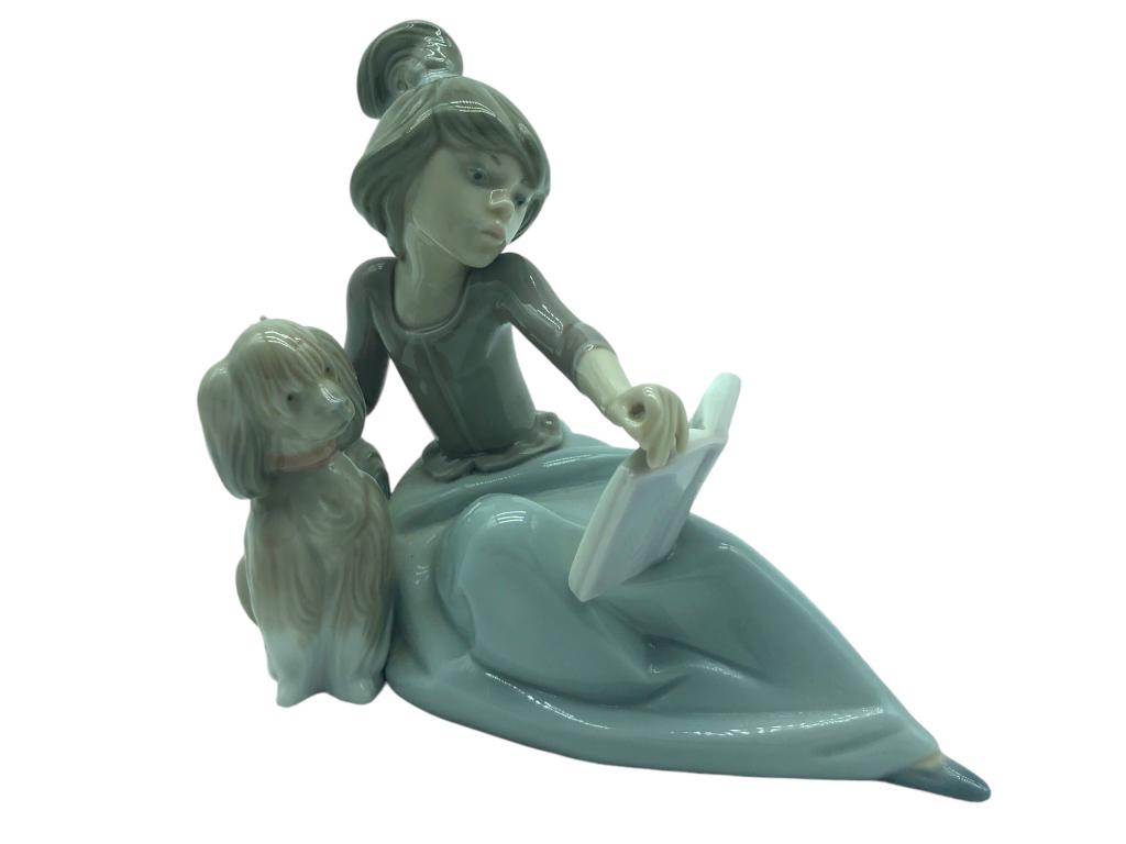 VTG LLADRO "A LESSON SHARED" PORCELAIN FIGURINE (1 of 5)