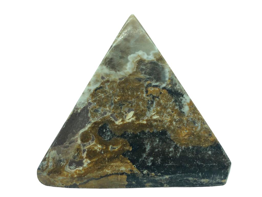 VTG SOLID AGATE STONE PRYAMID (1 of 4)