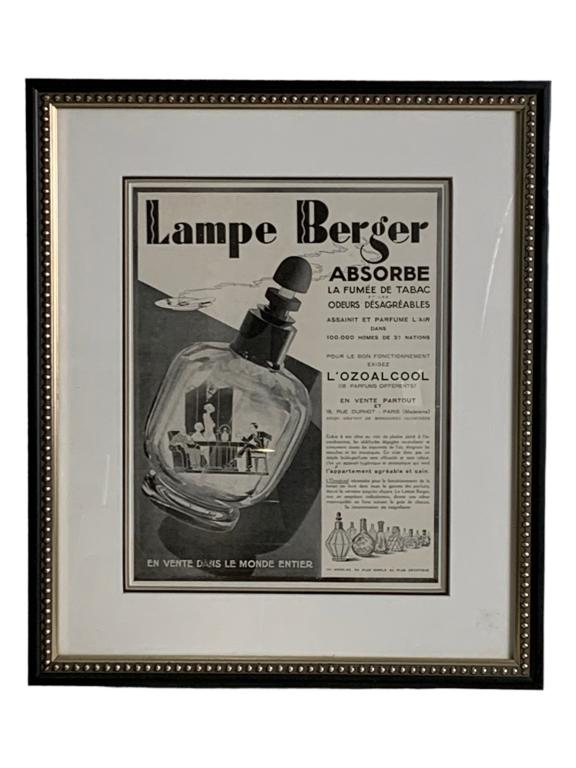 LAMPE BERGER FRENCH PERFUME AD PRINT 21" (1 of 3)