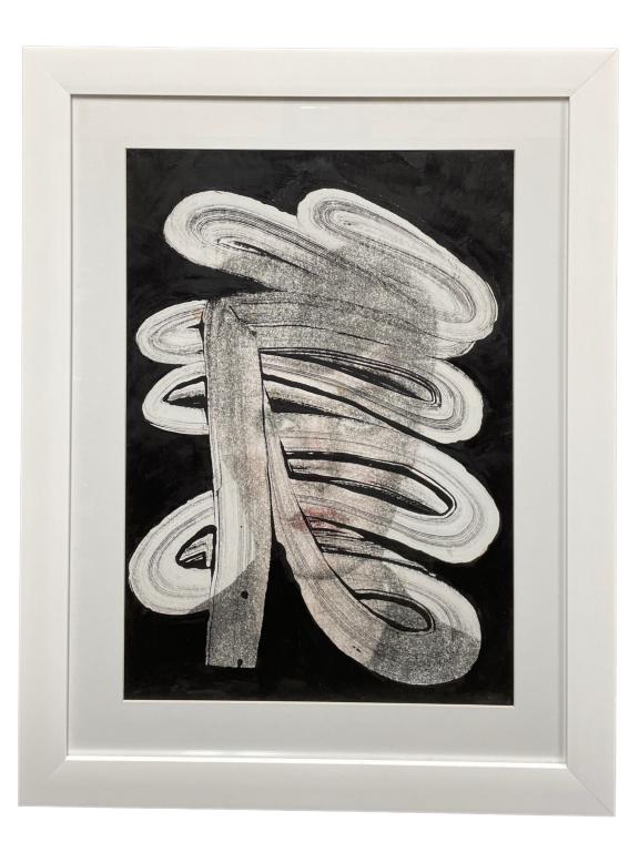 ALEX MEZZA ABSTRACT PLAYBOY FRAMED ART 28": ABSTRACT PLAYBOY FRAMED ART BY MEXICAN ARTIST ALEX MEZZA 1 OF 5 SIMILAR-SIGNED AND DATED-28" X 22" APPROX TO FRAME-GOOD PRE OWNED CONDITION-DP12623