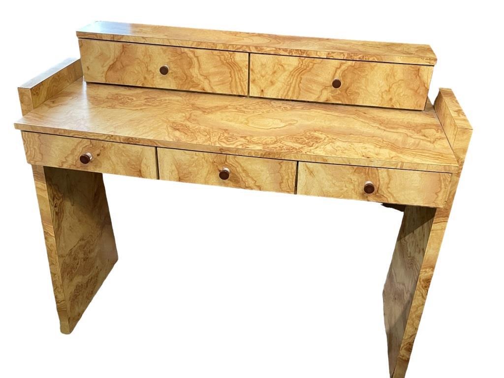 MID MOD MILO BAUGHMAN BURLWOOD STYLE DESK 42.5" (1 of 7)