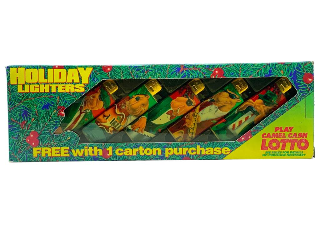 VINTAGE CAMEL CLUB HOLIDAY LIGHTERS 5 PACK (1 of 3)