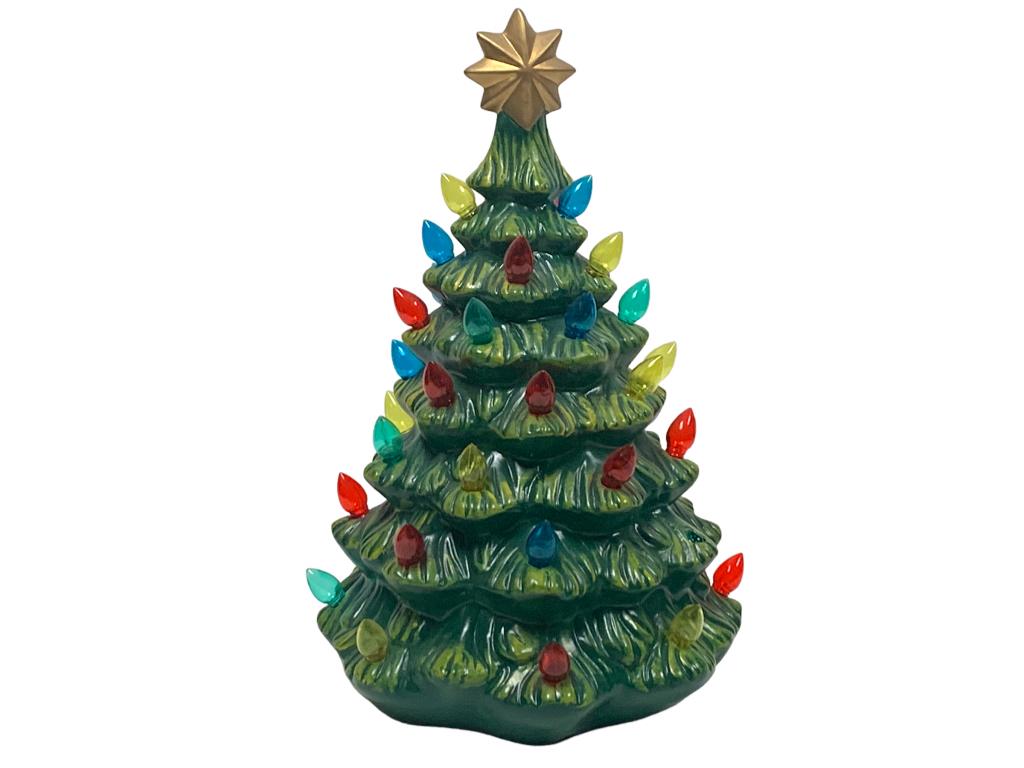 VTG CERAMIC ORNATE CHRISTMAS TREE 12" (1 of 4)