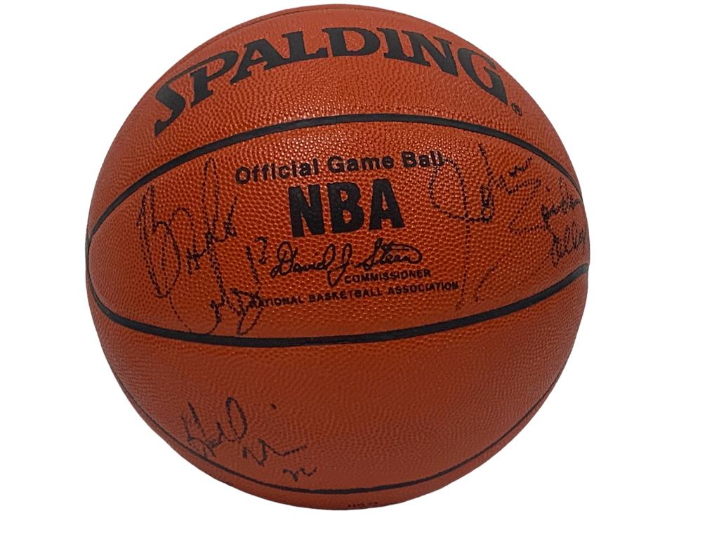 RARE 1993 - '94 MIAMI HEAT AUTOGRAPHED GAME BALL (1 of 7)