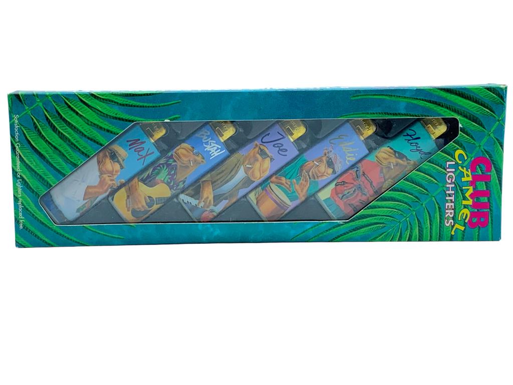 VINTAGE CAMEL CLUB JOE CAMEL LIGHTERS 5 PACK (1 of 4)