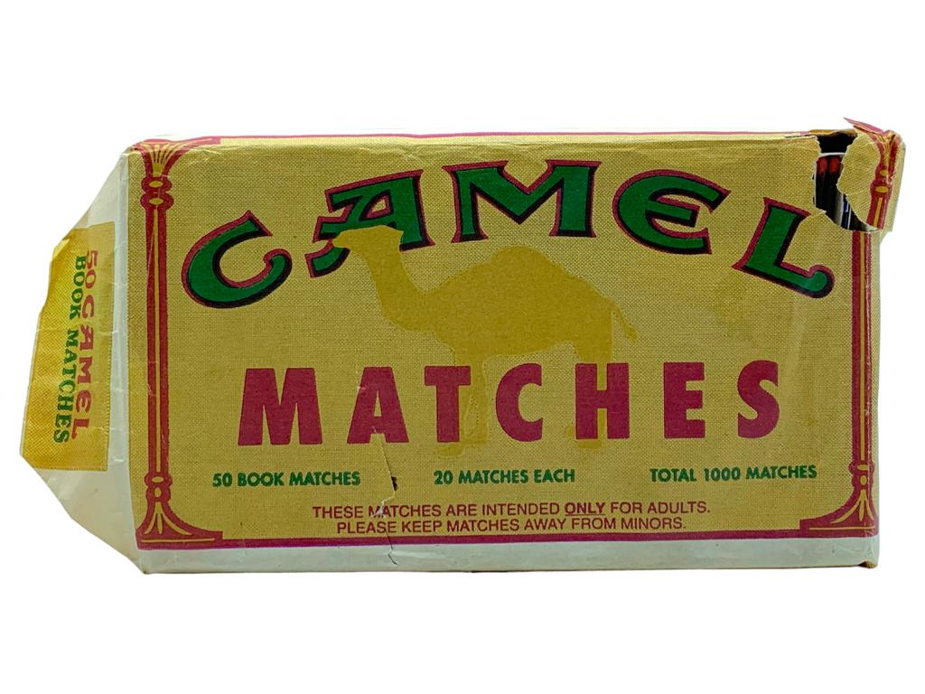 VINTAGE CARTON OF 50 CAMEL MATCH BOOKS (1 of 3)