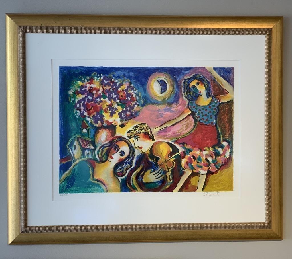 ZAMY STEYNOVITZ MOONLIGHT DANCING FRAMED PRINT 30" (1 of 5)