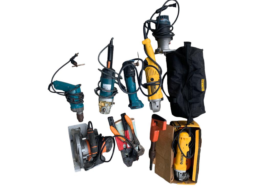 LOT OF RIDGID DEWALT MAKITA BOSCH POWER TOOLS (1 of 6)