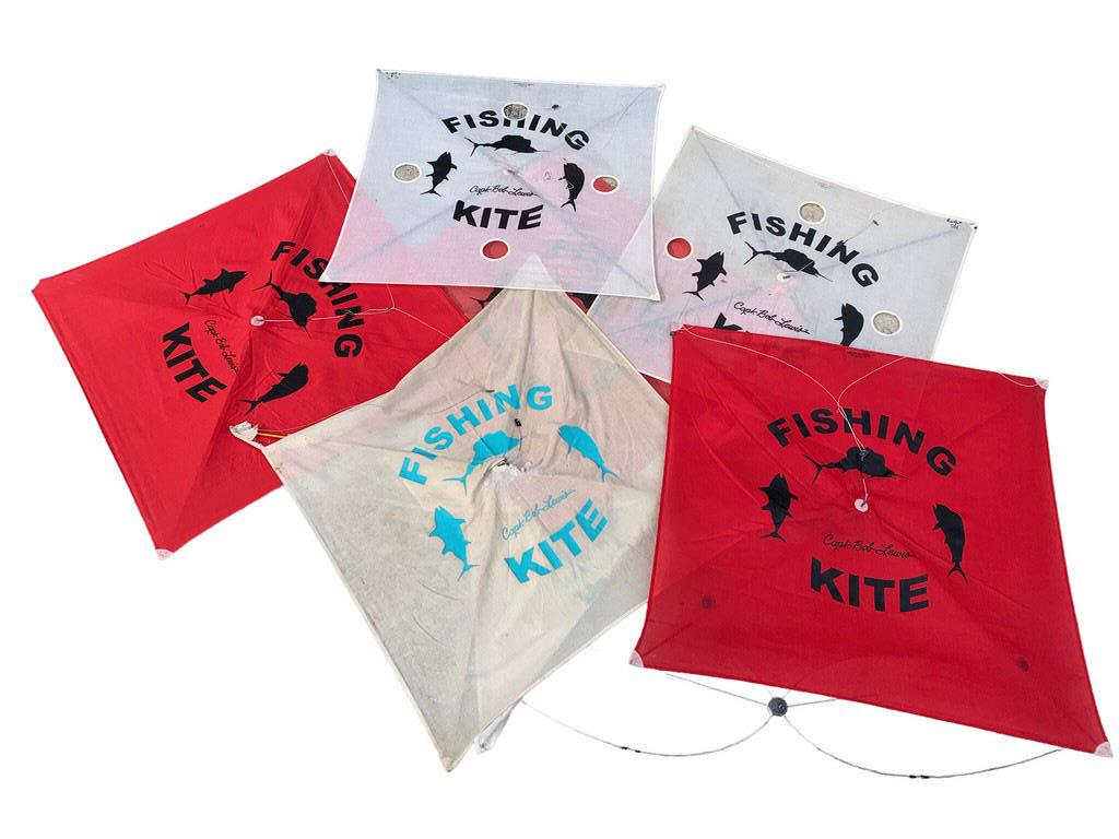 SET OF 5 BIG GAME BLUE WATER FISHING KITES (1 of 6)