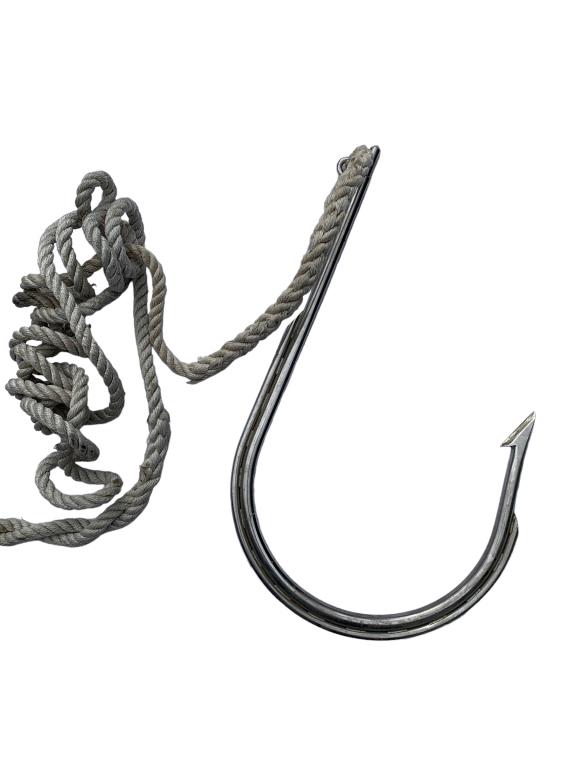 STAINLESS BIG GAME SALT WATER FISHING HOOK 24" (1 of 2)