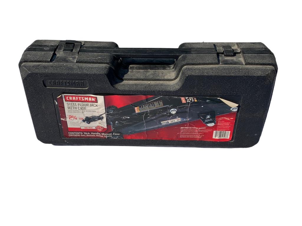 CRAFTSMAN STEEL FLOOR JACK WITH CASE 2.25 TON (1 of 4)