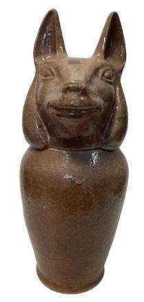 LARGE VINTAGE TERRACOTTA EGYPTIAN ARBIS URN 29" (1 of 8)