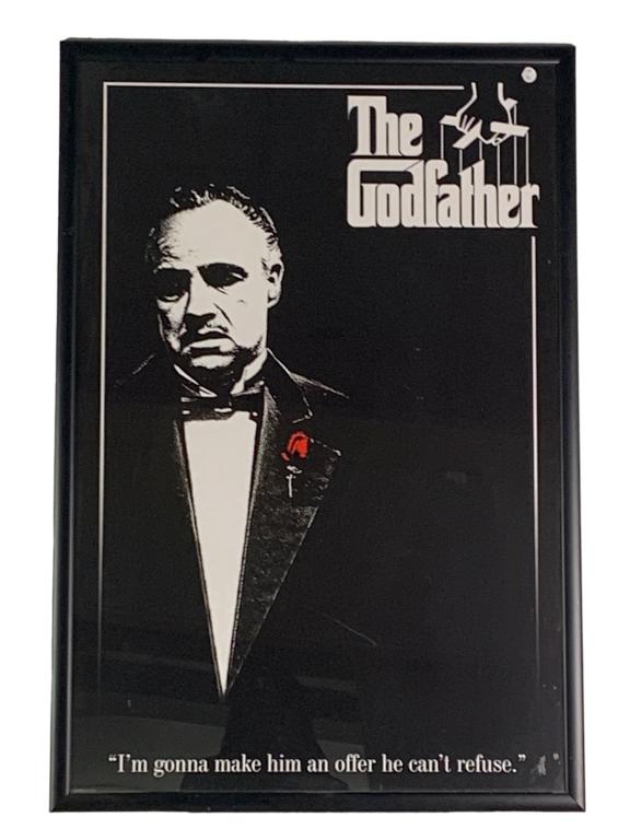 "THE GODFATHER" MOVIE POSTER, FRAMED (1 of 4)