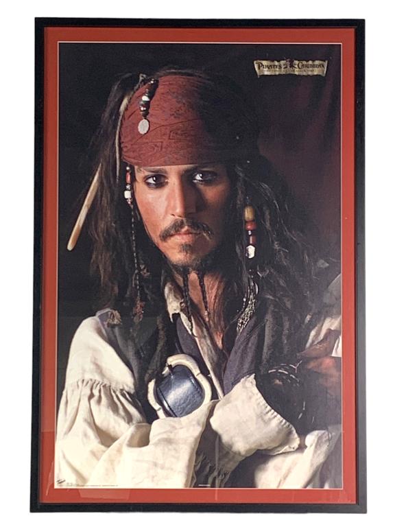 JOHNNY DEPP PIRATES OF THE CARRIBEAN MOVIE POSTER (1 of 2)
