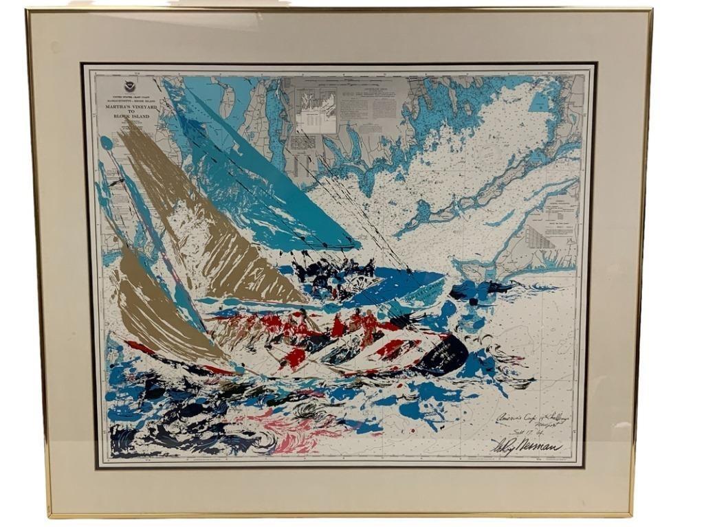 LEROY NEIMAN AMERICAS CHALLENGE SAILBOATS PRINT (1 of 2)