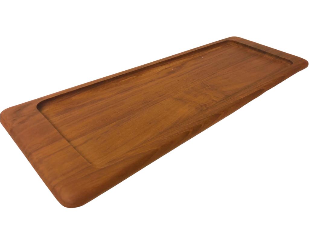 QUISTGAARD STYLE MID CENTURY TEAK DENMARK TRAY 18" (1 of 4)